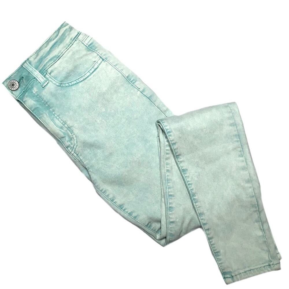 American Eagle Mint Green Wash High Rise Jeggings Size 2 Regular